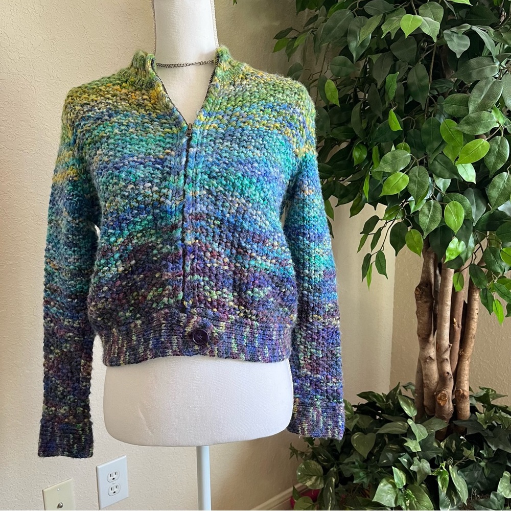 y2k multicolor sweater